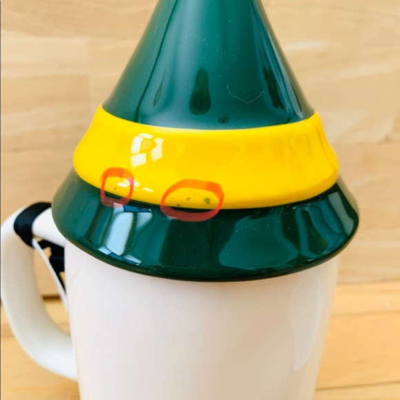 Rae Dunn PAPA ELF with hat topper mug - Picture 8 of 12